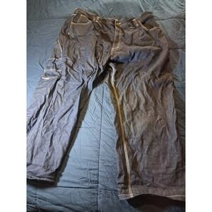 Loco Street Gear Carpenter Jeans Men 52x33 Black Wide Leg Baggy Y2K